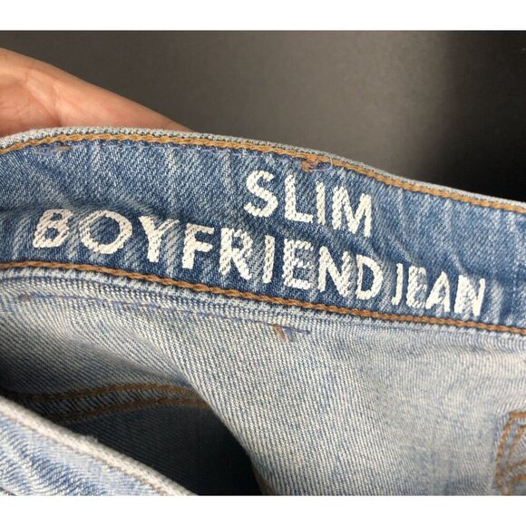 J.Crew Womens Slim Boyfriend Jeans 27 Light Wash Denim Capsule Wardrobe Preppy - Picture 4 of 12